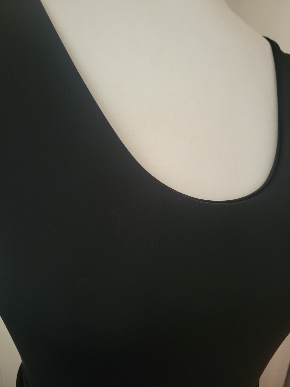 Classic Black One-Piece Swimsuit with Waist Detail - Picture 5 of 5